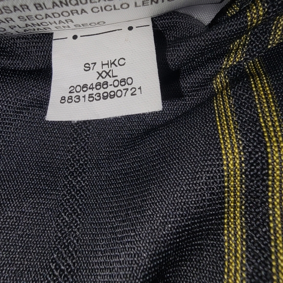 Nike Men's Polo Shirt - Dark Gray with Colorful Stripes - Picture 6 of 9